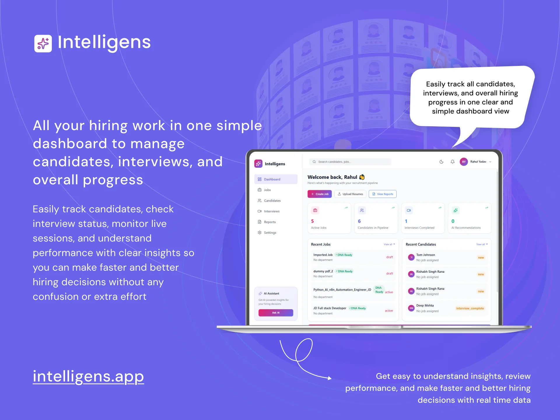 AI-Powered HR Solution Platform Mockup